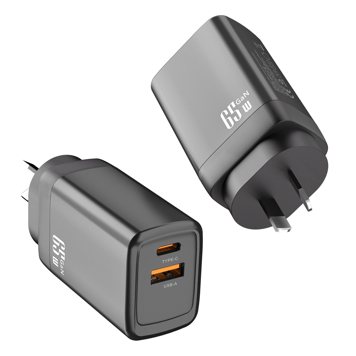 PowR 65W Dual USB GaN Charger